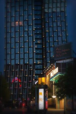 Eine Seitenstraße au fHamburg St.Pauli